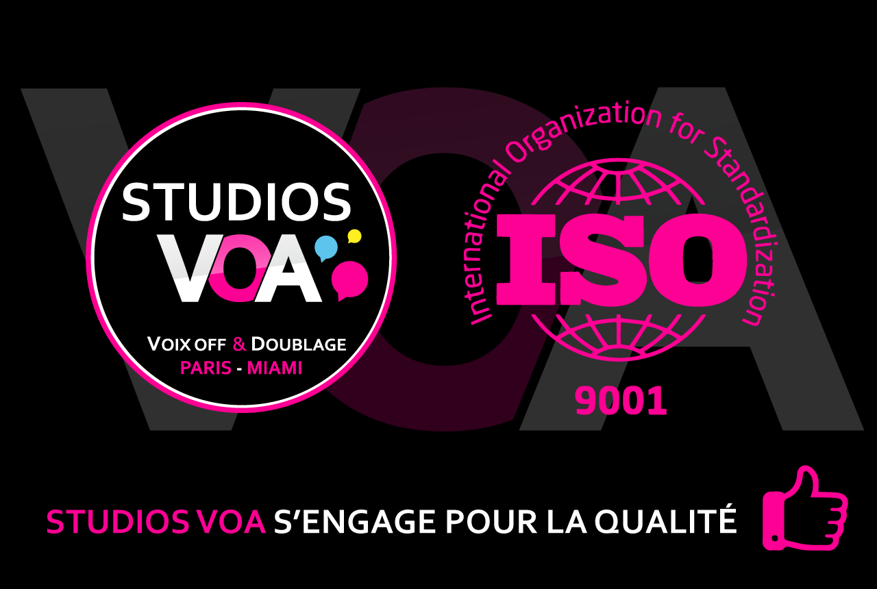 Norme ISO 9001 - STUDIOS VOA s'engage pour la qualité