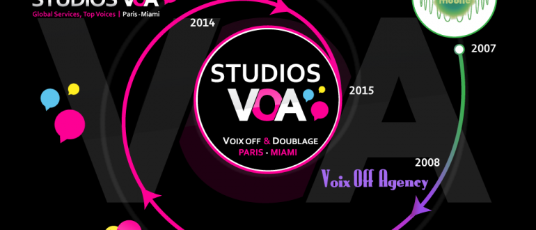 Studios VOA évolution des logos