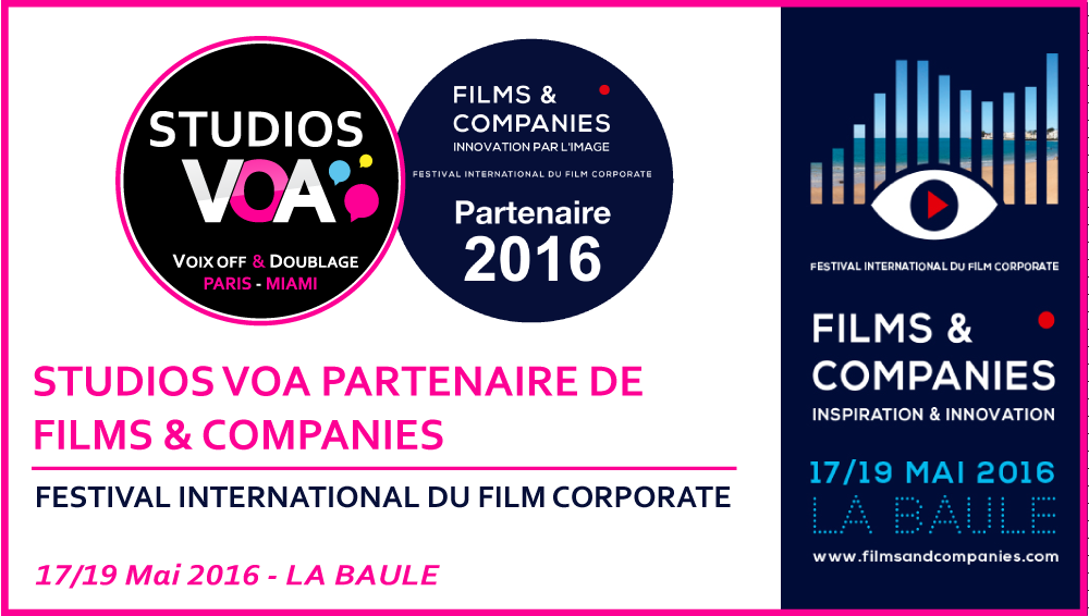 STUDIOS VOA partenaire du Festival Films and Companies